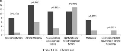 Retroperitoneal laparoscopic adrenalectomy for large adrenal tumors—analysis of tumor size and adverse events: a retrospective single-center study